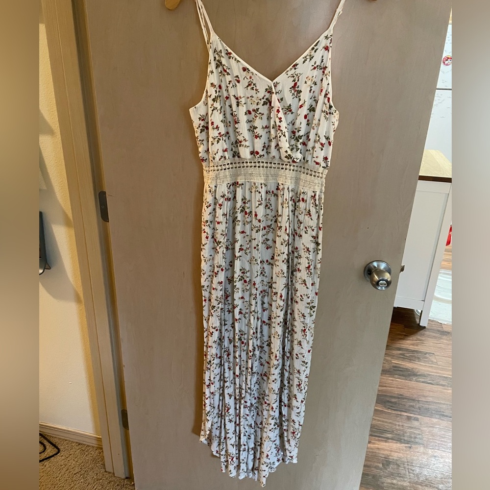 Ditsy Floral White Jumpsuit